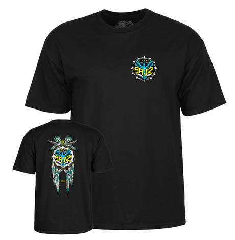 Powell T-Shirt Steve Saiz Totem Ss Black