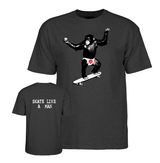Powell T-Shirt Skate Chimp Ss Charcoal Heather