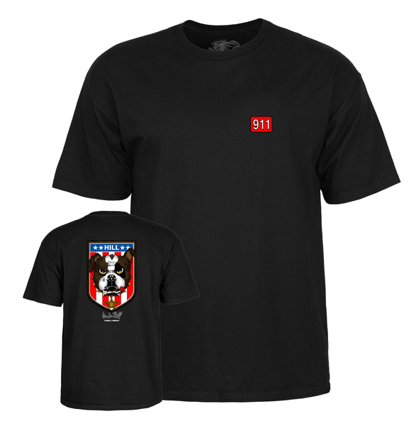 Powell T-Shirt Hill Bull Dog Ss Black