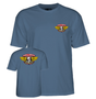 Powell T-Shirt Winged Ripper Ss Indigo Blue
