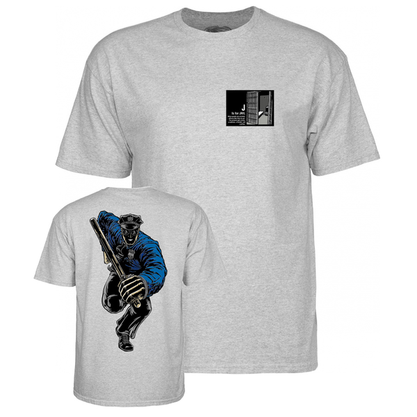 Powell T-Shirt Chris Senn Police Ss Sport Gray