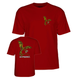 Powell T-Shirt Dragons Logo Ss Garnet