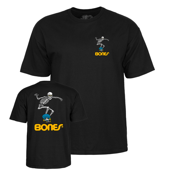Powell T-Shirt Skateboard Skeleton Ss Ii Black