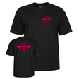 Powell T-Shirt Winged Ripper Ss Blacklight Pink