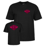Powell T-Shirt Winged Ripper Ss Blacklight Pink