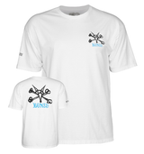 Powell T-Shirt Youth Rat Bones Ss White
