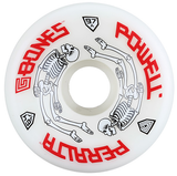 Powell Wheels (Jeu De 4) 64Mm G Bones White 97A