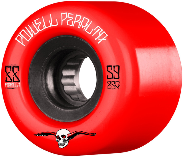 Powell Wheels (Jeu De 4) Dh 59Mm G-Slides Red 85A