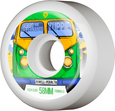 Powell Wheels (Jeu De 4) 58Mm Yuppie 104A Slide Form