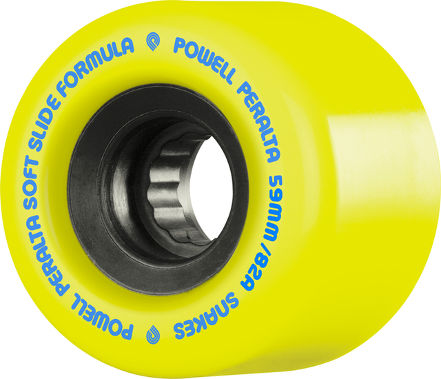 Powell Wheels (Jeu De 4) Dh 59Mm G-Slides 82A Yellow