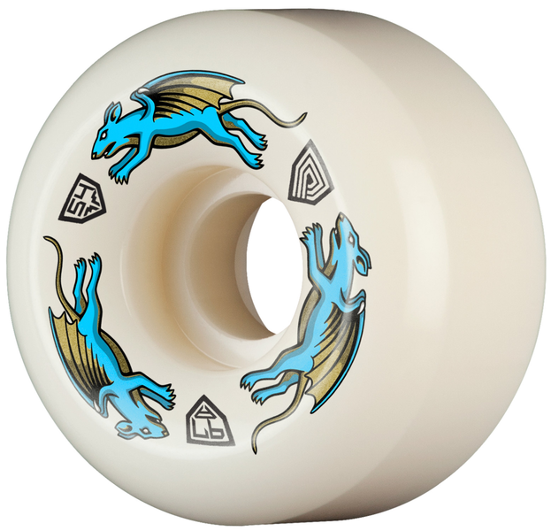 Powell Wheels (Jeu De 4) Dragon 54Mm X 34Mm 97A Nano Rat Blu