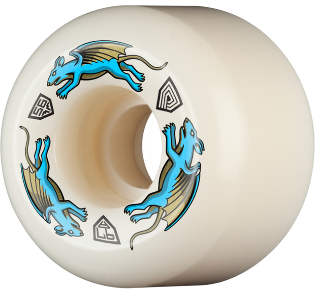 Powell Wheels (Jeu De 4) Dragon 56Mm X 39Mm 97A Nano Rat Blu