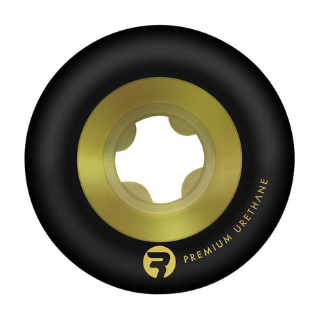 Ricta Wheels (Jeu De 4) 53Mm Chrome Core Black Gold 99A