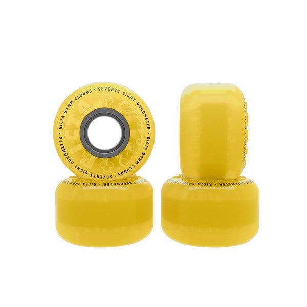Roues de skate Ricta 54 mm Clouds Yellow Black 78A