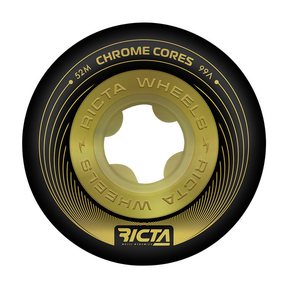 Ricta Wheels (Jeu De 4) 52Mm Chrome Core Black Gold 99A