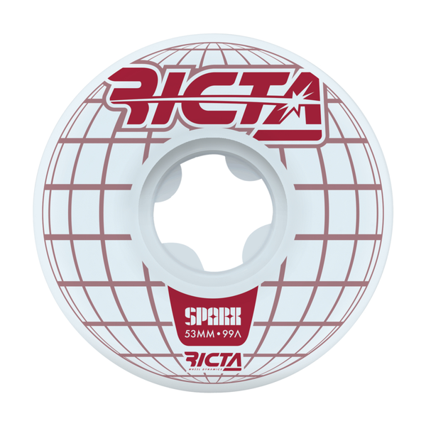 Ricta Wheels (Jeu De 4) 53Mm Mainframe Sparx White 99A