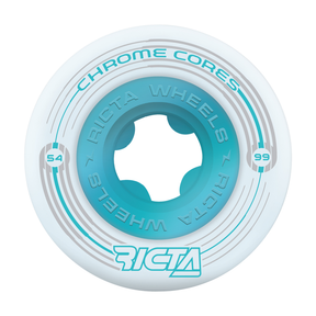 Ricta Wheels (Jeu De 4) 54Mm Chrome Core White 99A