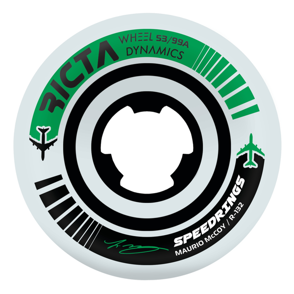 Ricta Wheels (Jeu De 4) 53Mm Mccoy Speedrings White Wide 99A