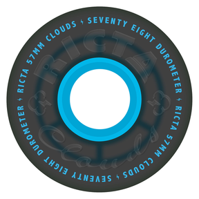 Ricta Wheels (Jeu De 4) 57Mm Clouds Transparent Blk Blue 78A