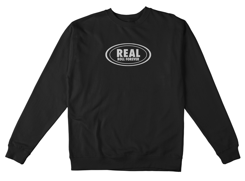 Real Sweat Roll Forever Crew Black