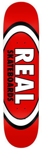 Planche de skateboard Real Team Classic Oval Red 8,12"