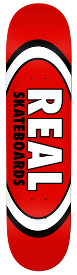 Planche de skateboard Real Team Classic Oval Red 8,12"