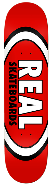 Planche de skateboard Real Team Classic Oval Red 8,12"