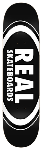 Planche de skateboard Real Team Classic Oval Black 8,25"