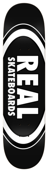 Planche de skateboard Real Team Classic Oval Black 8,25"