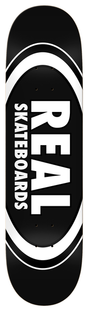 Planche de skateboard Real Team Classic Oval Black 8,25"