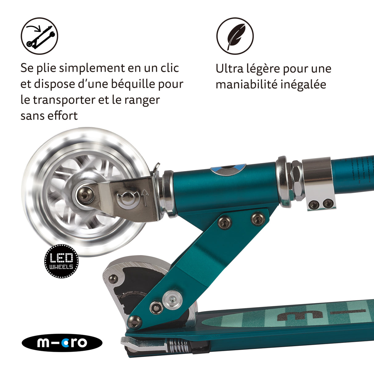 Micro Sprite Led - Bleu Pétrole