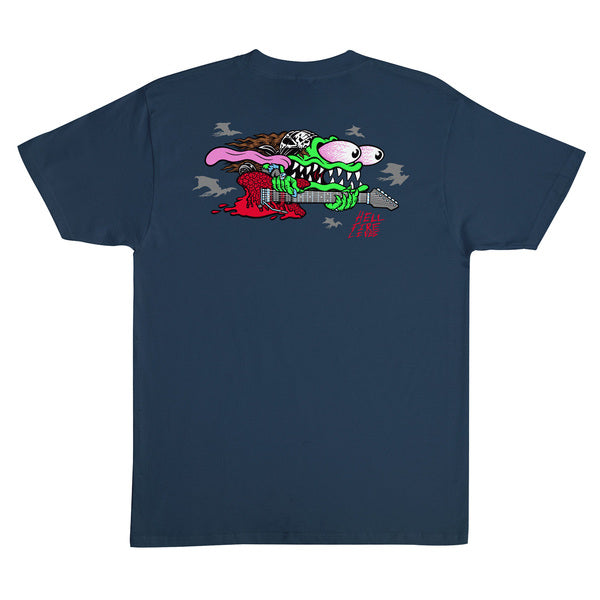Santa Cruz T-Shirt St Eddie Slasher Ss Blue Dusk