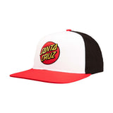Casquette Santa Cruz Classic Dot White / Black / Red