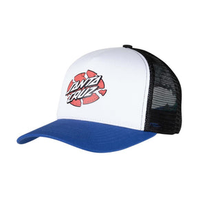 Casquette Santa Cruz Broken Dot Meshback White / Sapphire