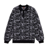 Sweat col rond Santa Cruz Donnie Knit Polo Black Web