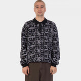 Sweat col rond Santa Cruz Donnie Knit Polo Black Web
