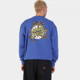 Sweat col rond Santa Cruz Grabke Exploding Dot Sapphire