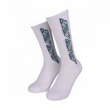 Chaussettes Santa Cruz Salba Bones Sock (2 Pack) Black & White