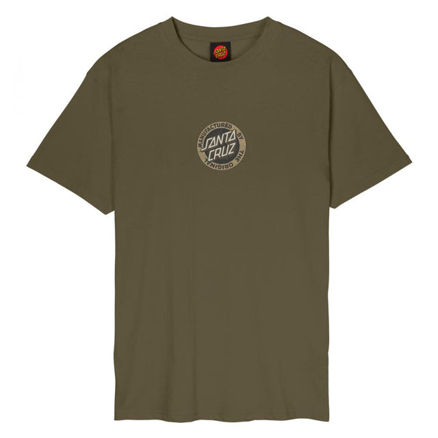 Tee-shirt Santa Cruz Carved MFG Front Uniform Green