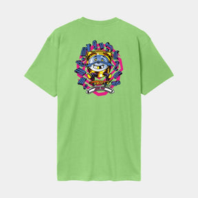 Tee-shirt Santa Cruz Grabke All Around Stack Lime