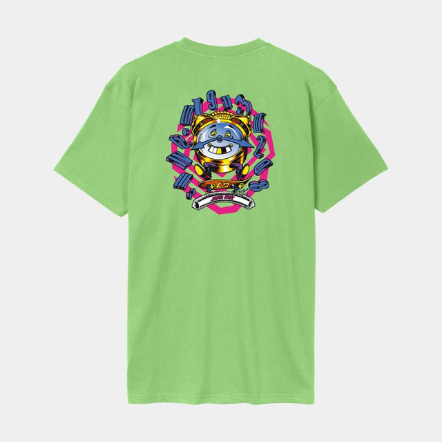 Tee-shirt Santa Cruz Grabke All Around Stack Lime