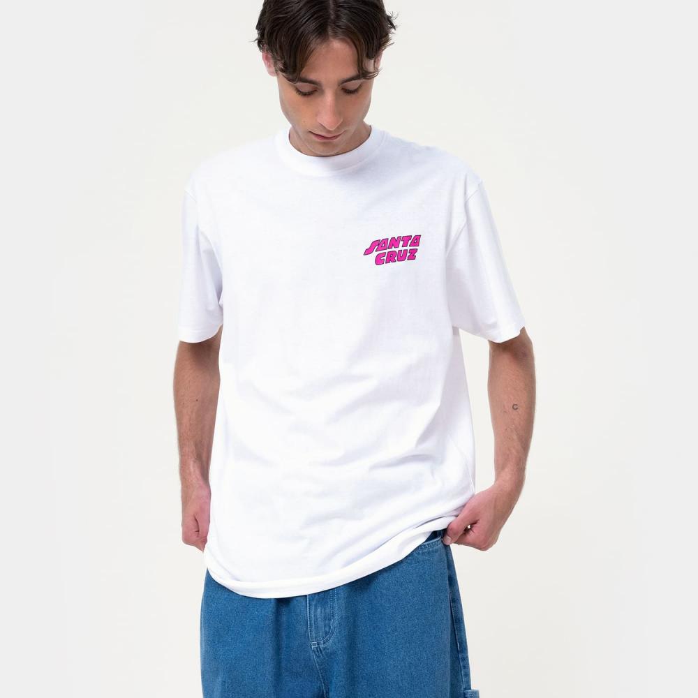Tee-shirt Santa Cruz Grabke All Around Stack White