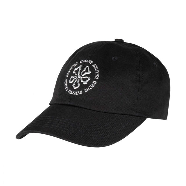 Casquette femme Santa Cruz Chrome Ringed Flower Black