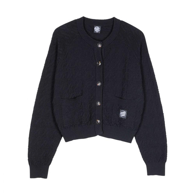 Sweat col rond femme Santa Cruz Wharf Knit Cardigan Black