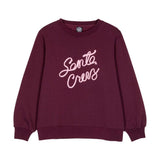 Sweat col rond femme Santa Cruz Ribbon Script Front Dark Cherry