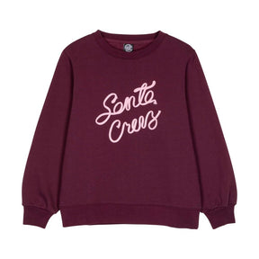 Sweat col rond femme Santa Cruz Ribbon Script Front Dark Cherry