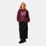 Sweat col rond femme Santa Cruz Ribbon Script Front Dark Cherry