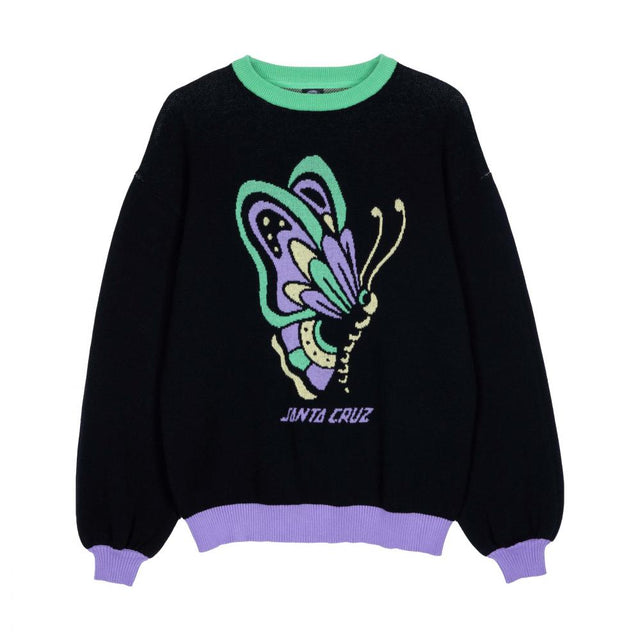 Pull femme Santa Cruz Field Butterfly Knit Black