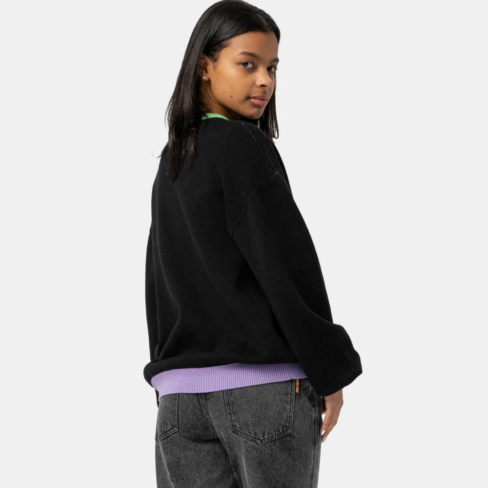 Pull femme Santa Cruz Field Butterfly Knit Black