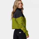 Sweat col rond femme Santa Cruz Split Sun Quarter Black Wash / Pesto